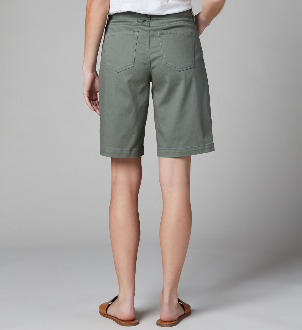 Thelma Mid Rise Bermuda Shorts with Belt Petite, , hi-res image number 1